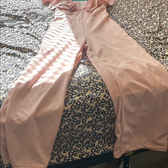 SHEIN Pink Ruffled Jumpsuit - Picture 6 of 6